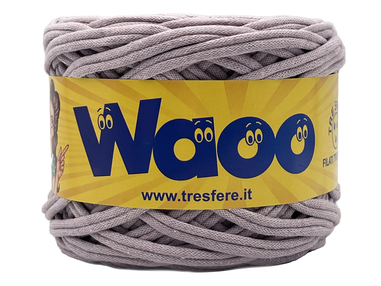 FETTUCCIA WAOO  70% cotone 30% poly  da 500 grammi - LILLA