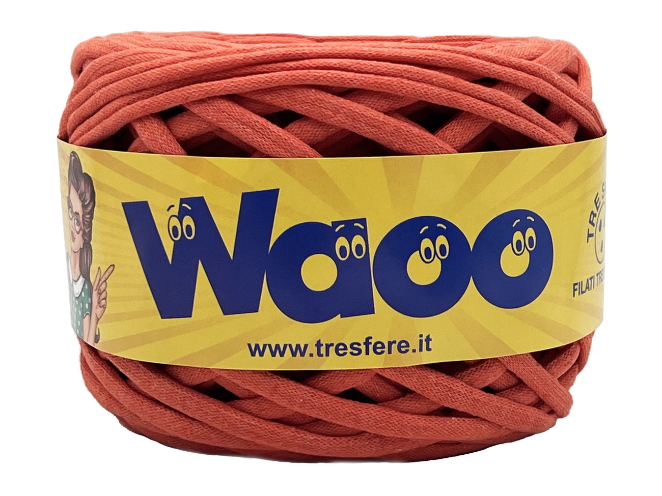 FETTUCCIA WAOO  70% cotone 30% poly  da 500 grammi - ARANCIO