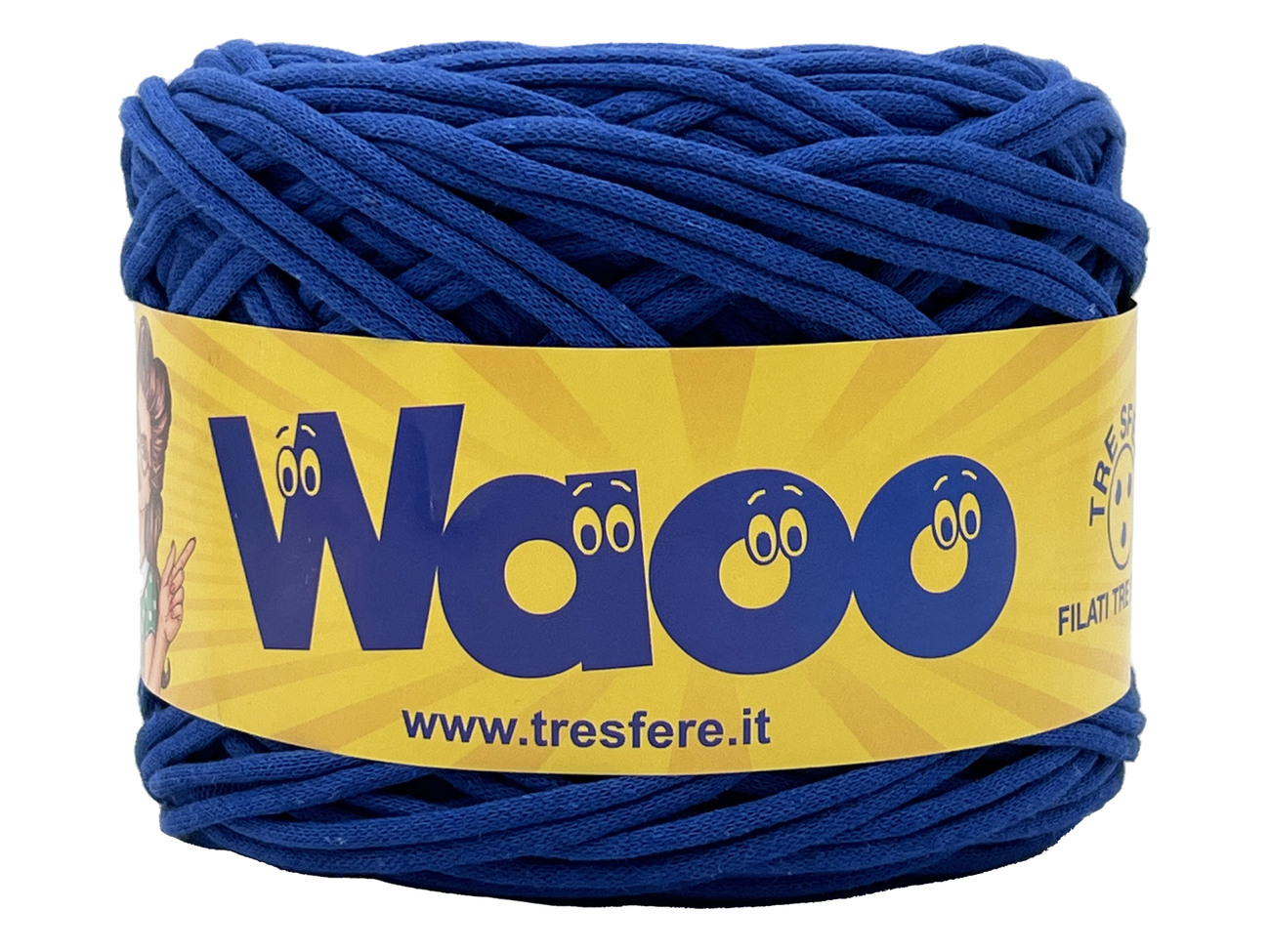 FETTUCCIA WAOO  70% cotone 30% poly  da 500 grammi - BLUETTE