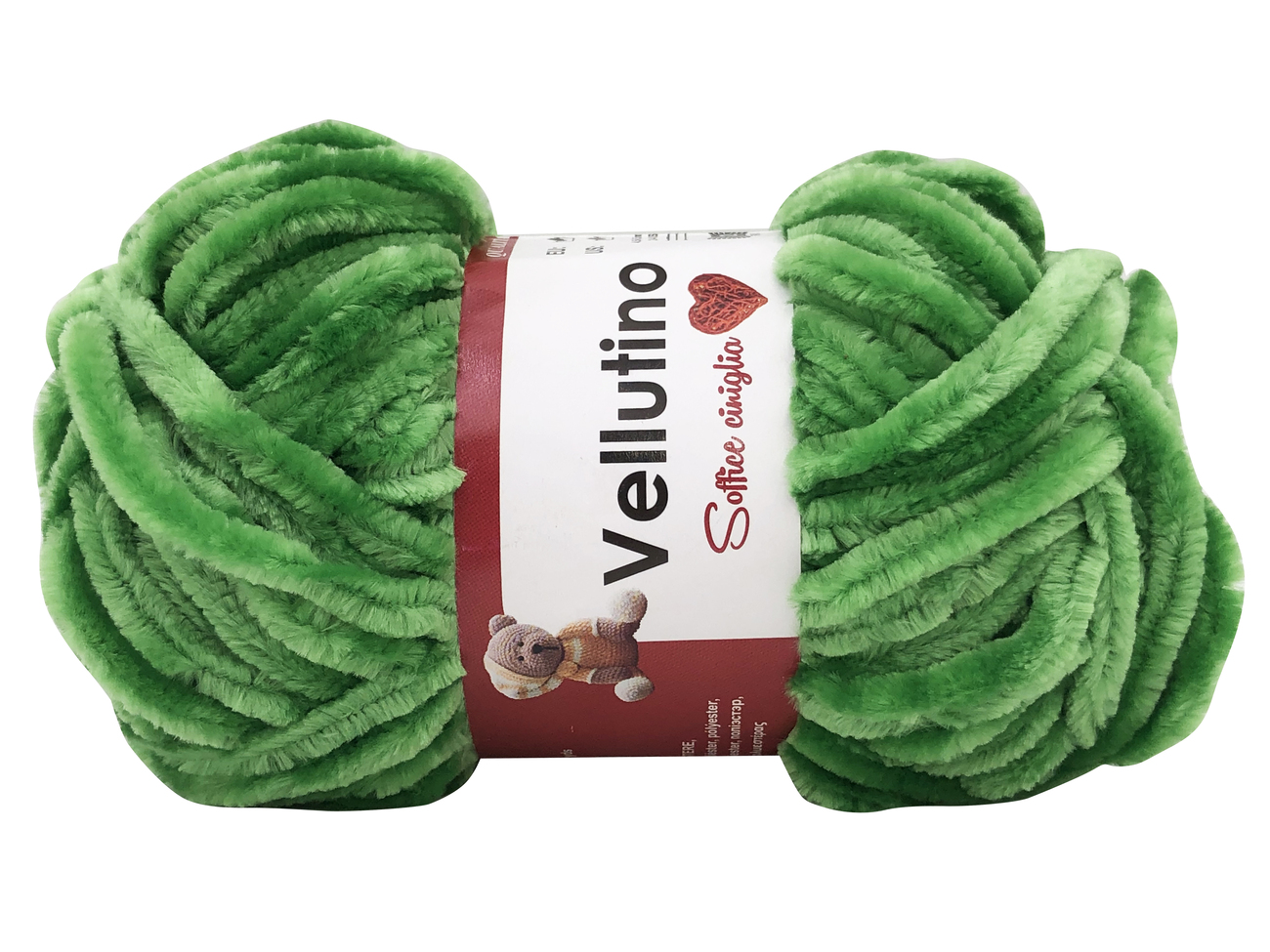 LANA CINIGLIA VELLUTINO 50 gr. -VERDE