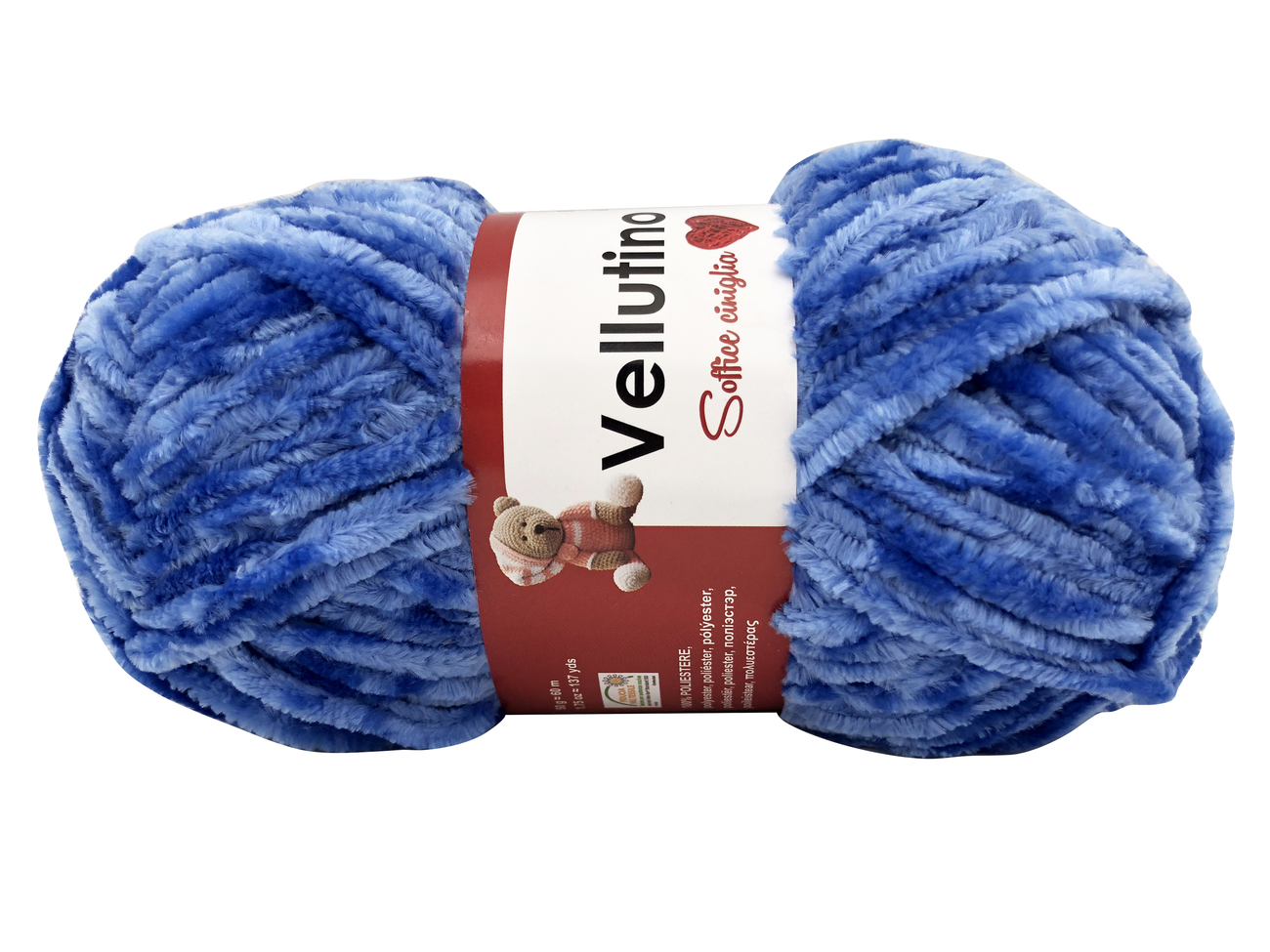 LANA CINIGLIA VELLUTINO 50 gr. -AZZURRO SPORT