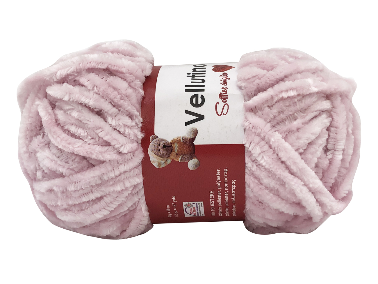 LANA CINIGLIA VELLUTINO 50 gr. -ROSA CHIARO