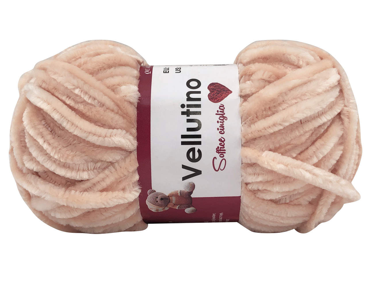 LANA CINIGLIA VELLUTINO 50 gr. -ROSA CIPRIA