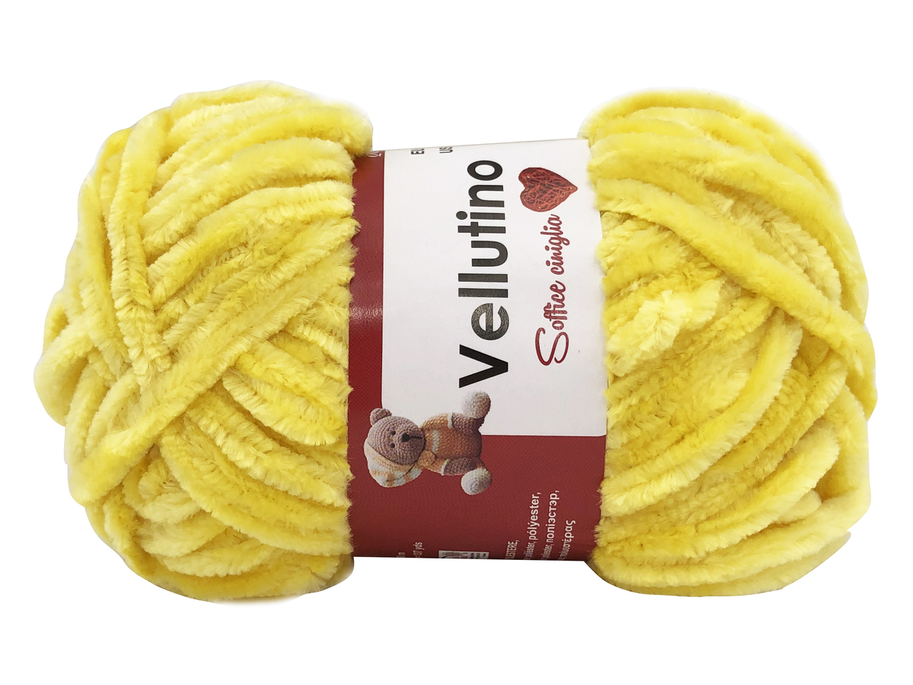 LANA CINIGLIA VELLUTINO 50 gr. -GIALLO