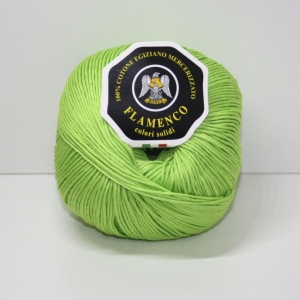 COTONE CABLE' N.3 FLAMENCO  100 gr. -VERDE ACIDO col.112