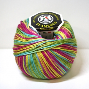 COTONE CABLE' N.3 FLAMENCO  100 gr. -STAMP. MULTICOLOR col.120