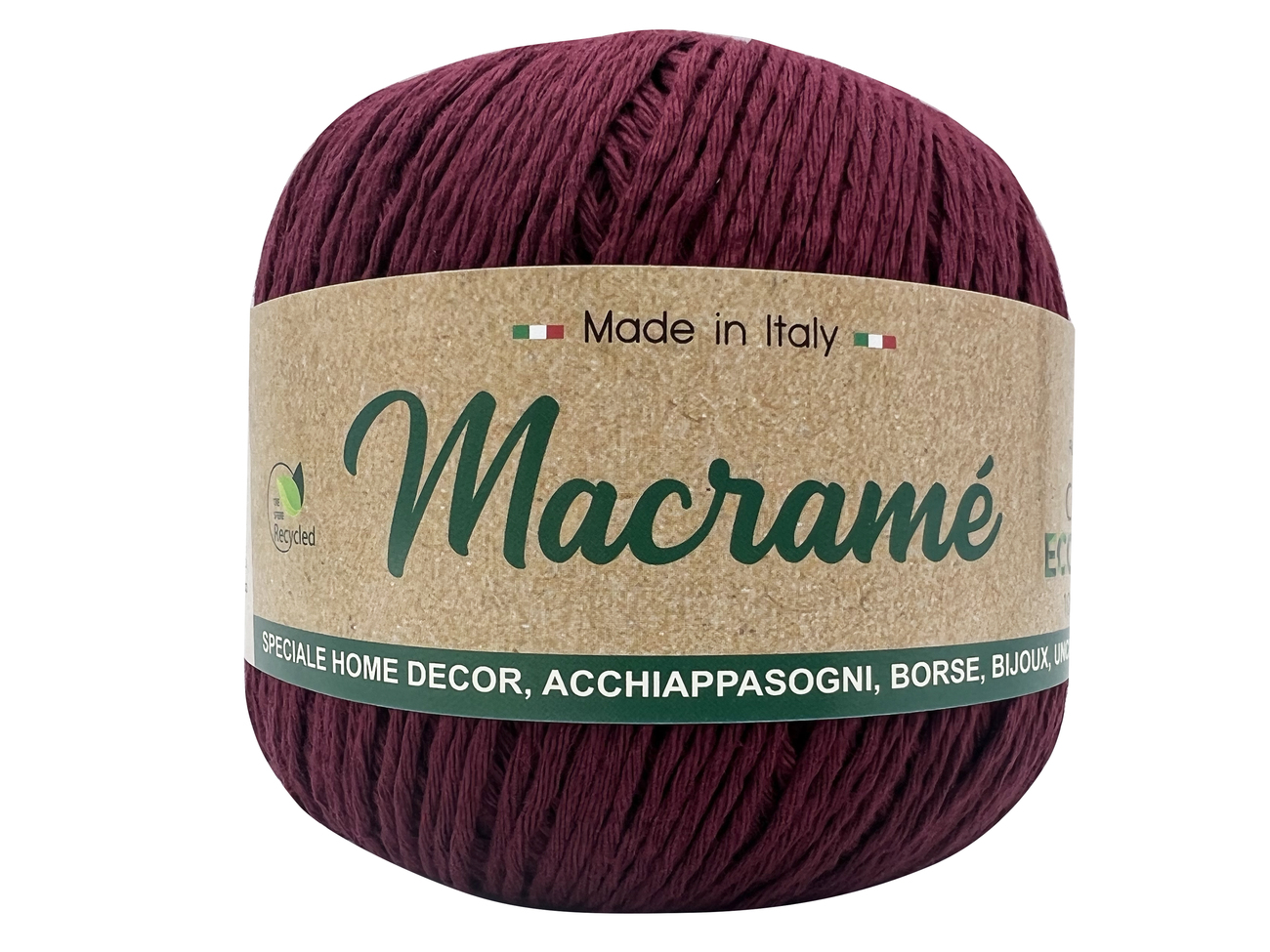 MACRAME BARBANTE  150 grammi  BORDEAUX