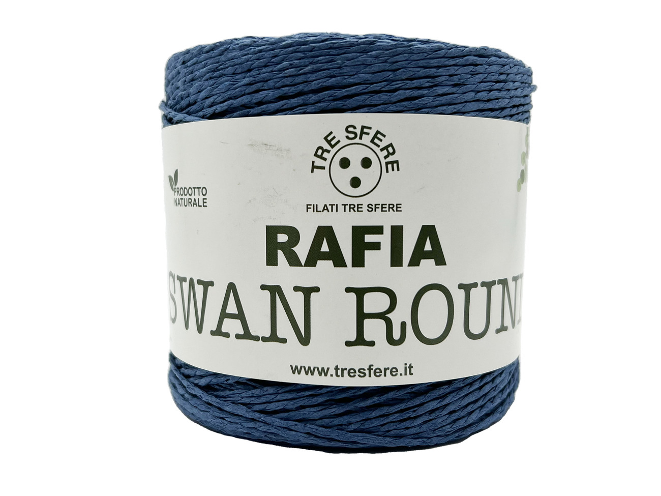 RAFIA SWAN ROUND  150 grammi - BLUE JEANS -