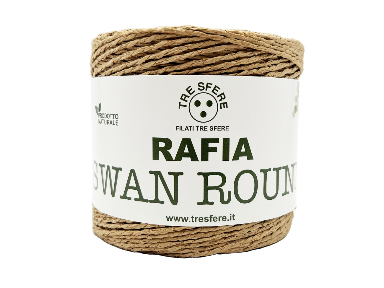 RAFIA SWAN ROUND  150 grammi - BEIGE -