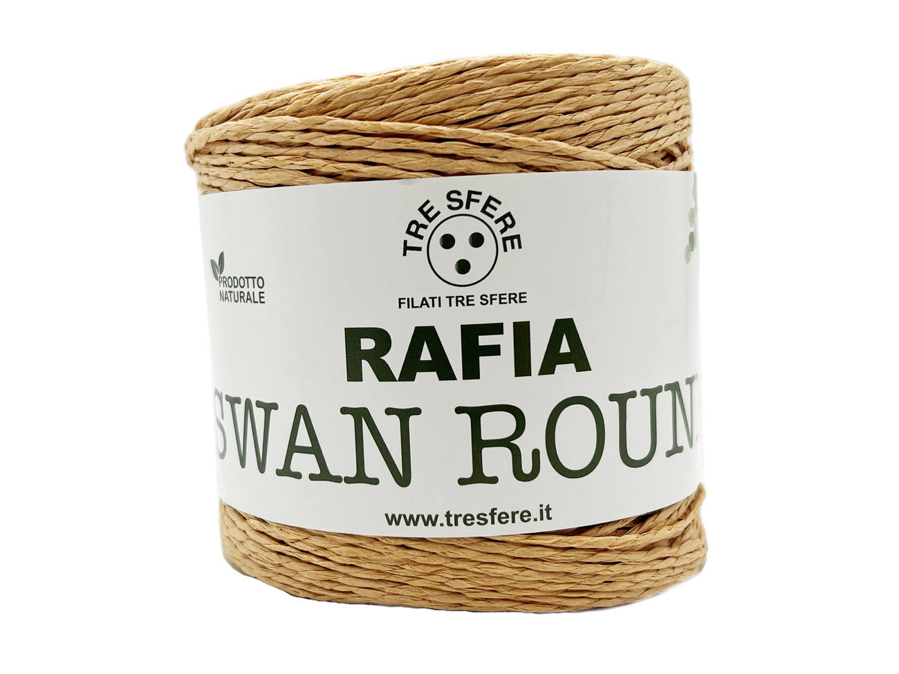 RAFIA SWAN ROUND  150 grammi - MOSTARDA -