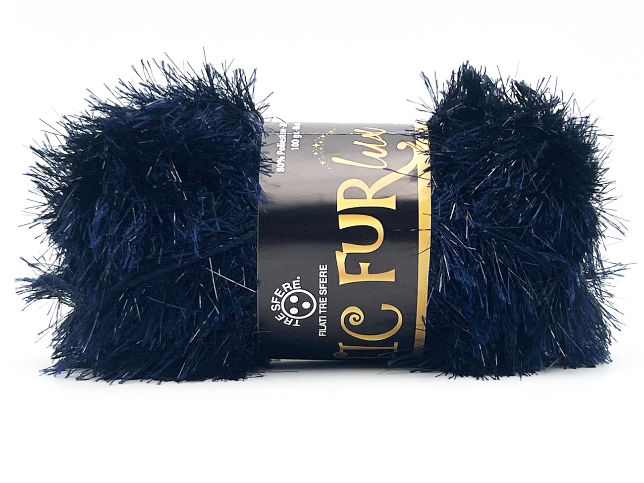 CHIC FUR LUX 80% pl -  20% lame   100 gr. - BLU LUX