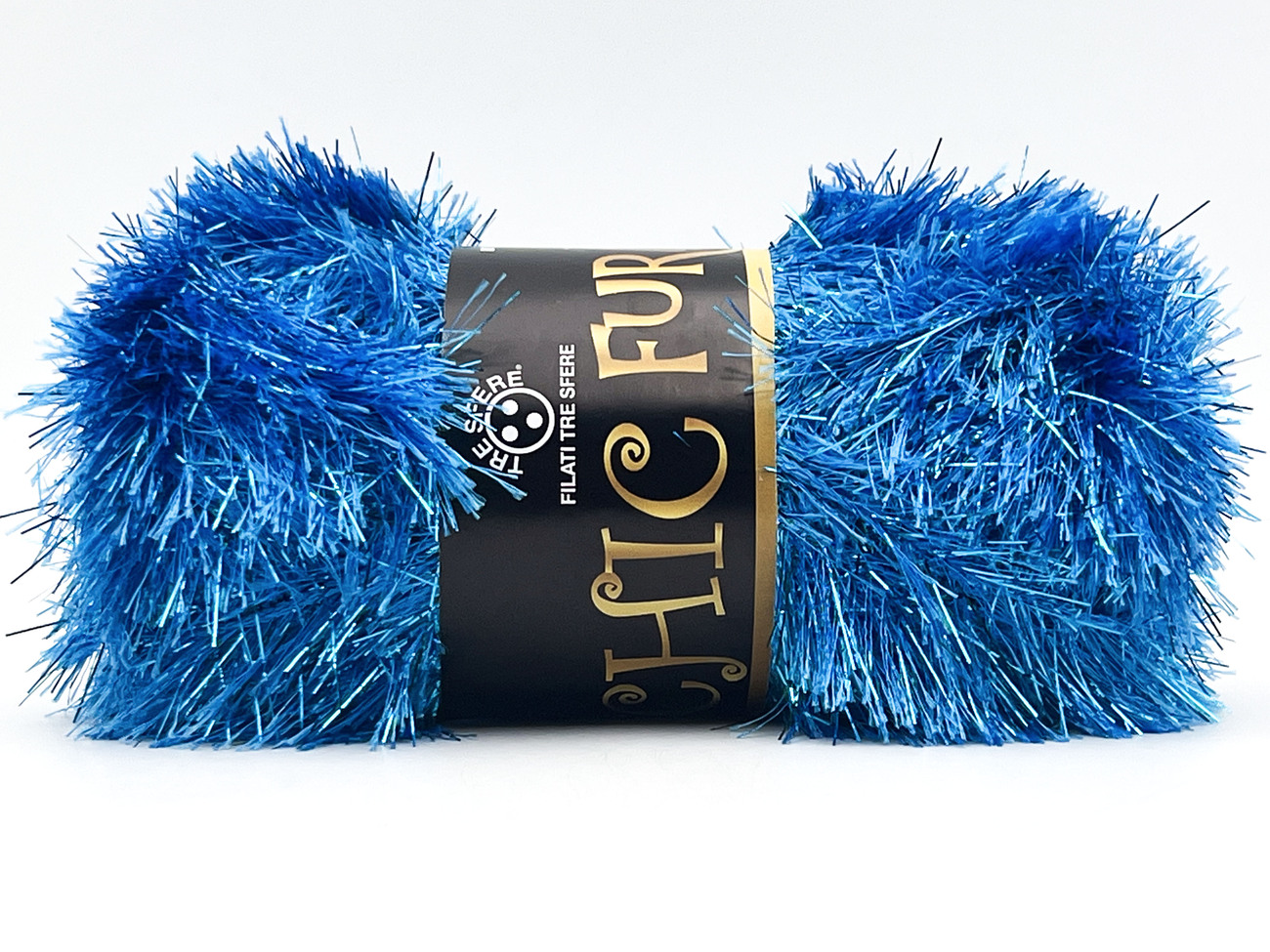 CHIC FUR LUX 80% pl -  20% lame   100 gr. - TURCHESE LUX