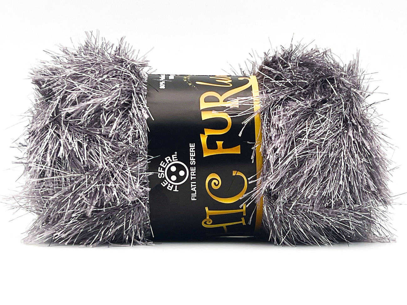 CHIC FUR LUX 80% pl -  20% lame   100 gr. - GRIGIO LUX