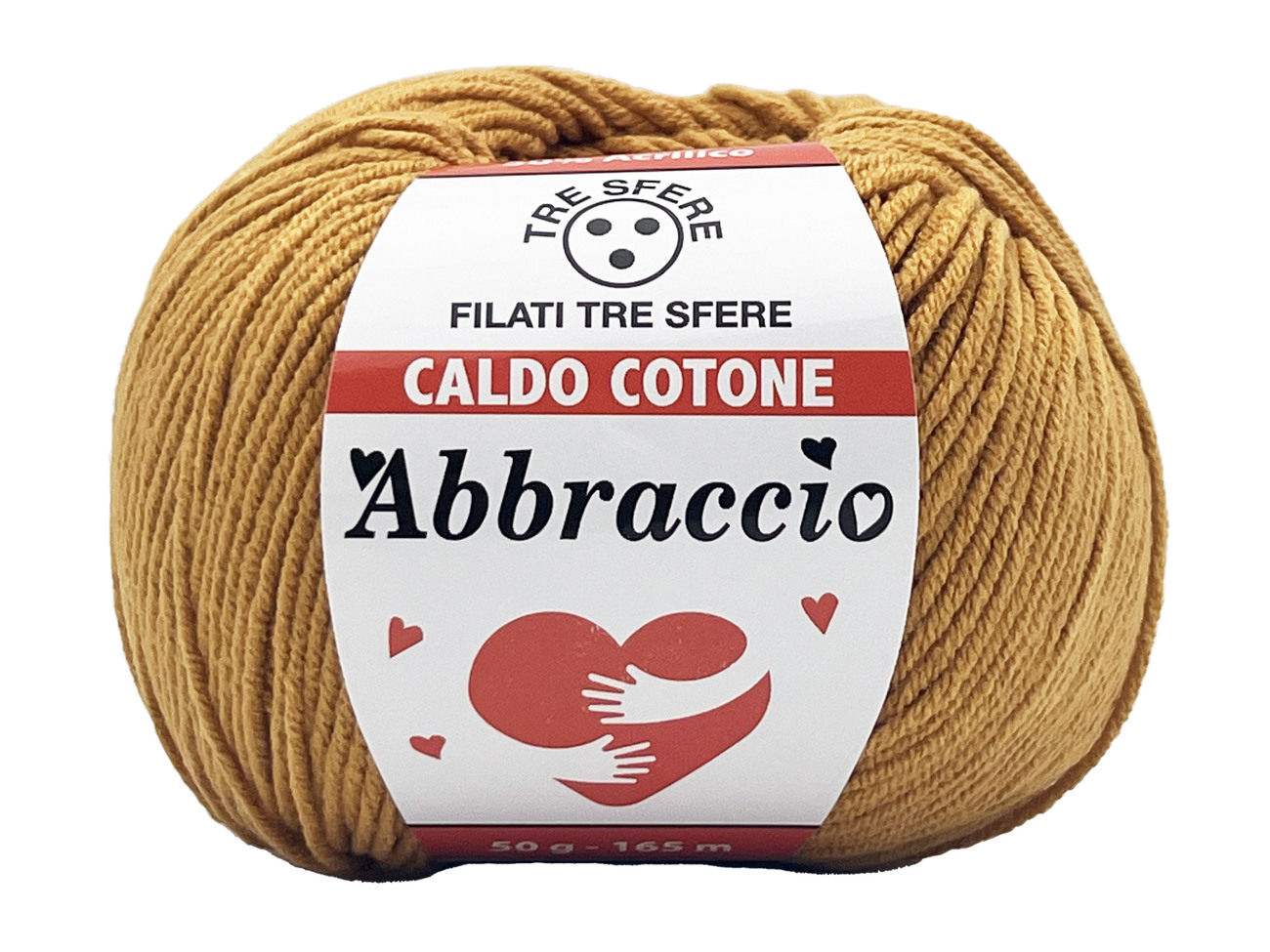 CALDO COTONE ABBRACCIO  50%cotone 50%acrilico  da 50 grammi -SENAPE