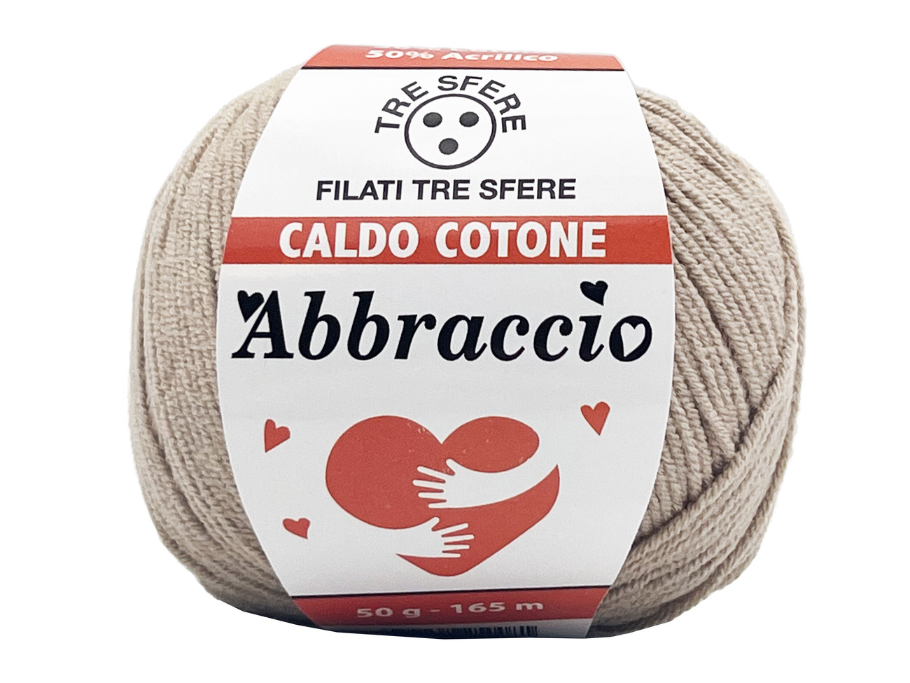 CALDO COTONE ABBRACCIO  50%cotone 50%acrilico  da 50 grammi - BEIGE