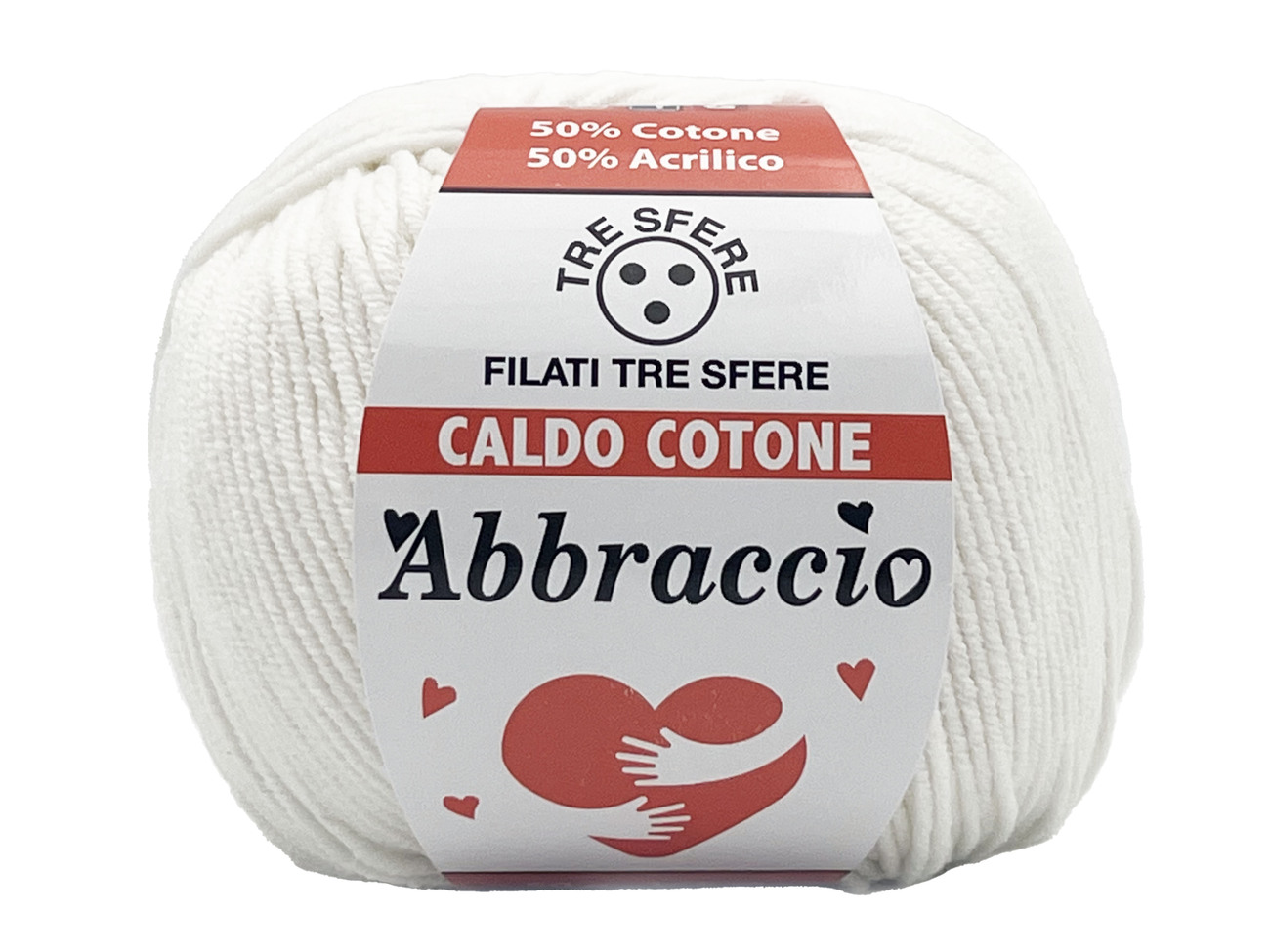 CALDO COTONE ABBRACCIO  50%cotone 50%acrilico  da 50 grammi -PANNA