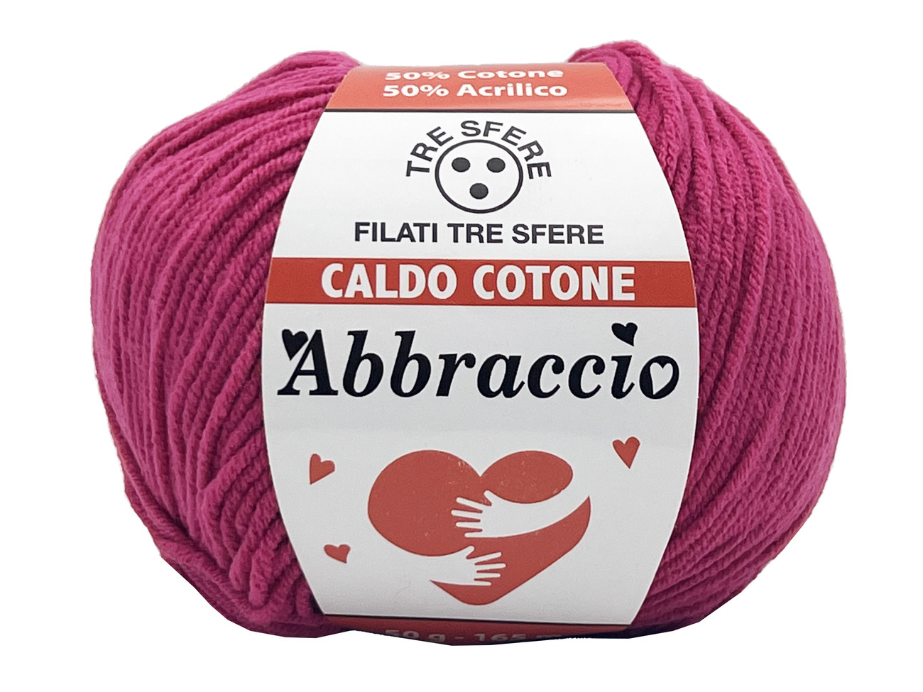 CALDO COTONE ABBRACCIO  50%cotone 50%acrilico  da 50 grammi -FUCSIA