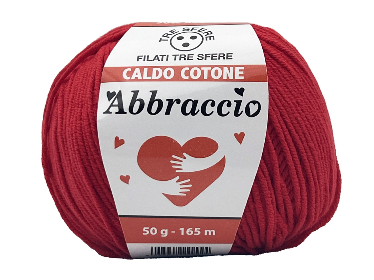 CALDO COTONE ABBRACCIO  50%cotone 50%acrilico  da 50 grammi - ROSSO