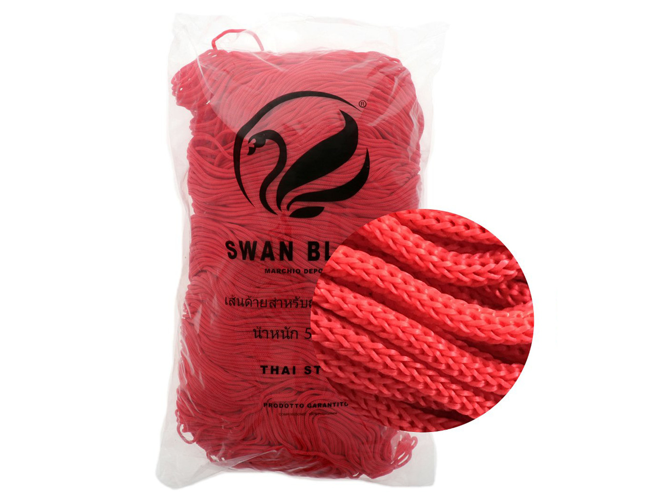Cordino Thai Swan Black 500 grammi Tre Sfere Colore Arancio-044