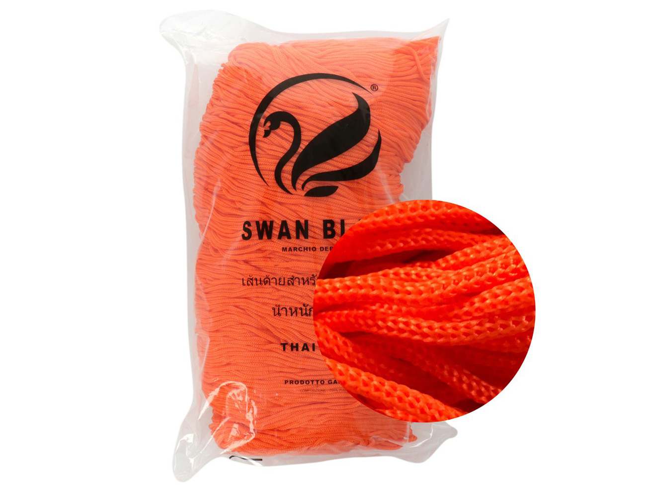 Cordino Thai Swan Black 500 grammi Tre Sfere Colore Arancio-044
