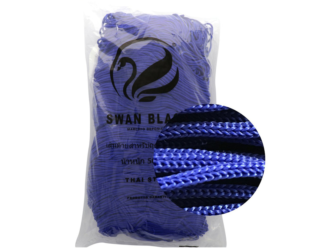 CORDINO THAI SWAN BLACK col80 azzurro