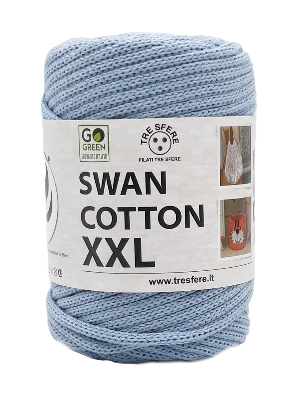 CORDINO SWAN COTTON XXL 250 grammi - Azzurro Baby