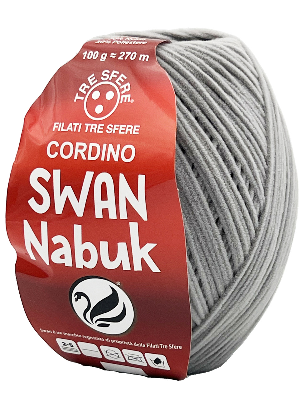 CORDINO SWAN NABUK  100 grammi - GRIGIO