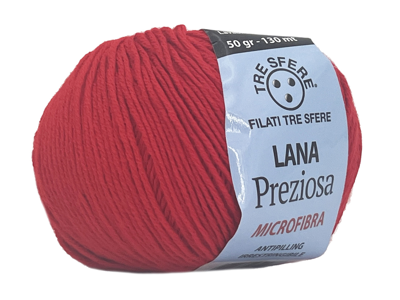 LANA PREZIOSA  100%  Acrilico Microfibra  50 grammi - Rosso