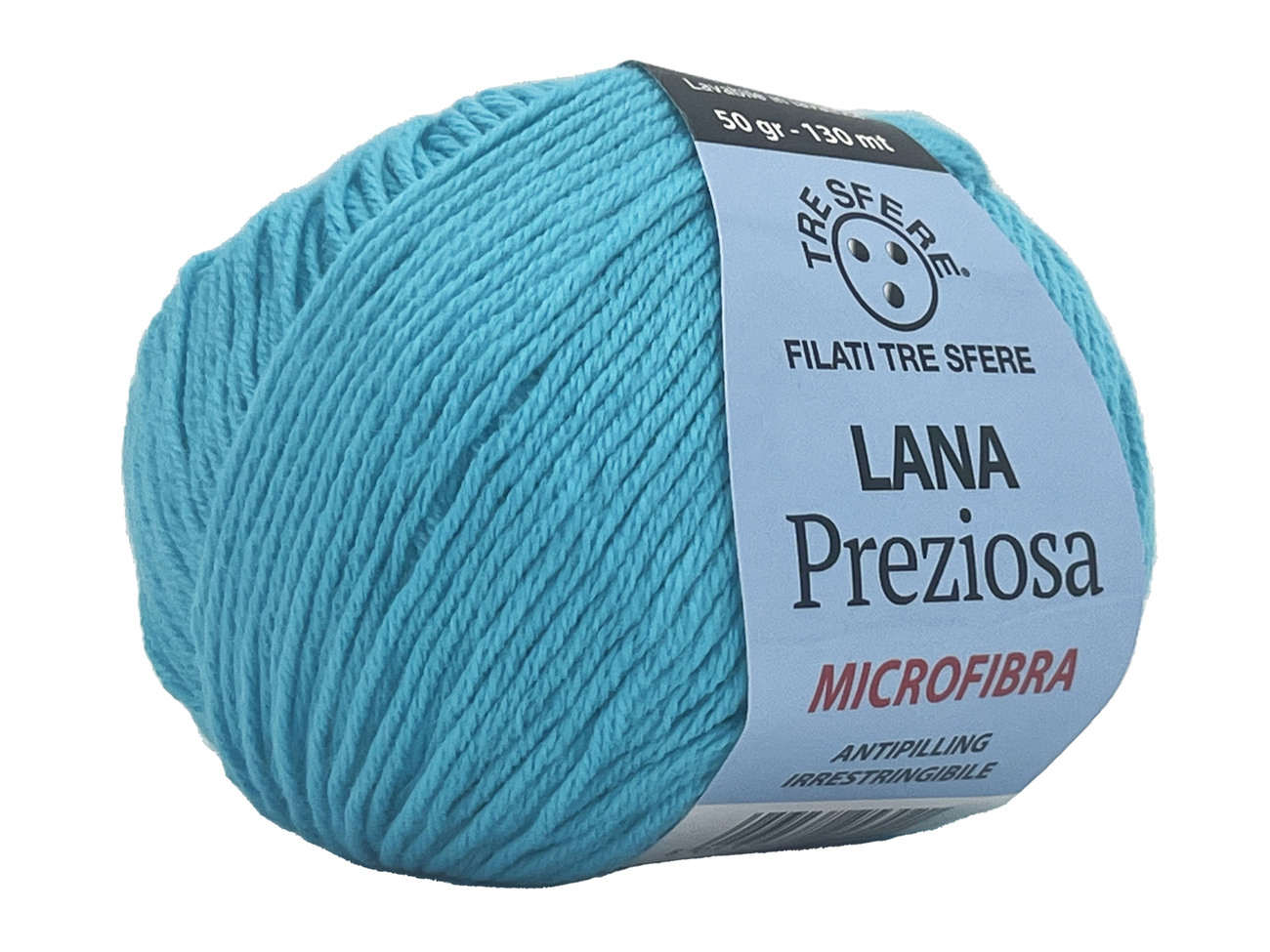 LANA PREZIOSA  100%  Acrilico Microfibra  50 grammi - Turchese