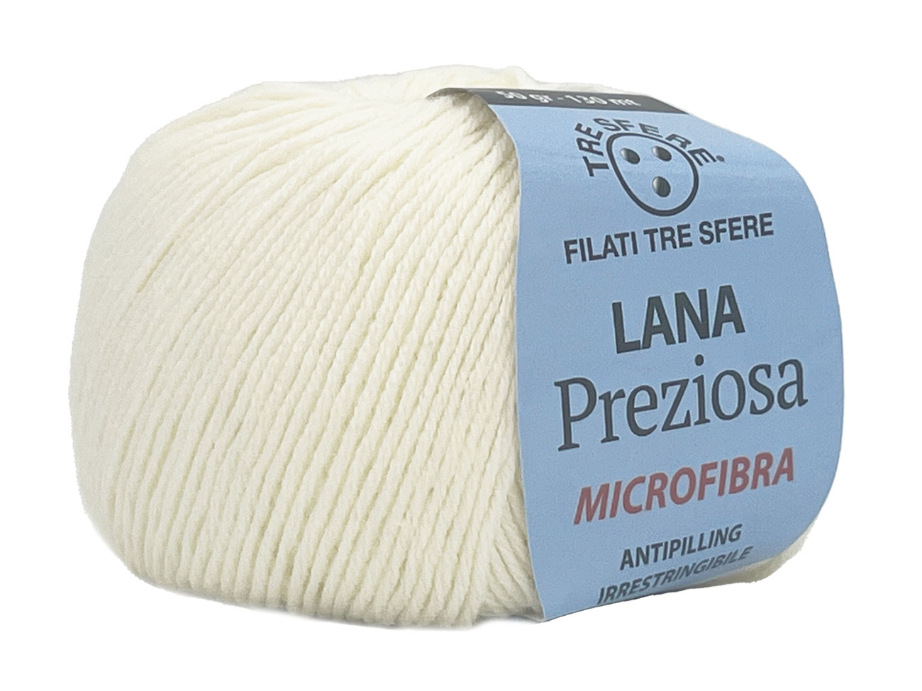 LANA PREZIOSA  100%  Acrilico Microfibra  50 grammi - Panna