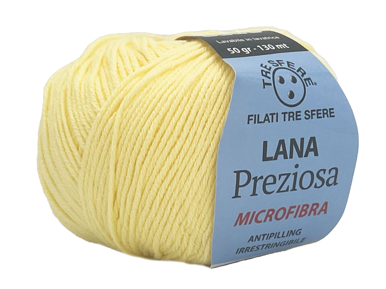 LANA PREZIOSA  100%  Acrilico Microfibra  50 grammi -Giallo Limone