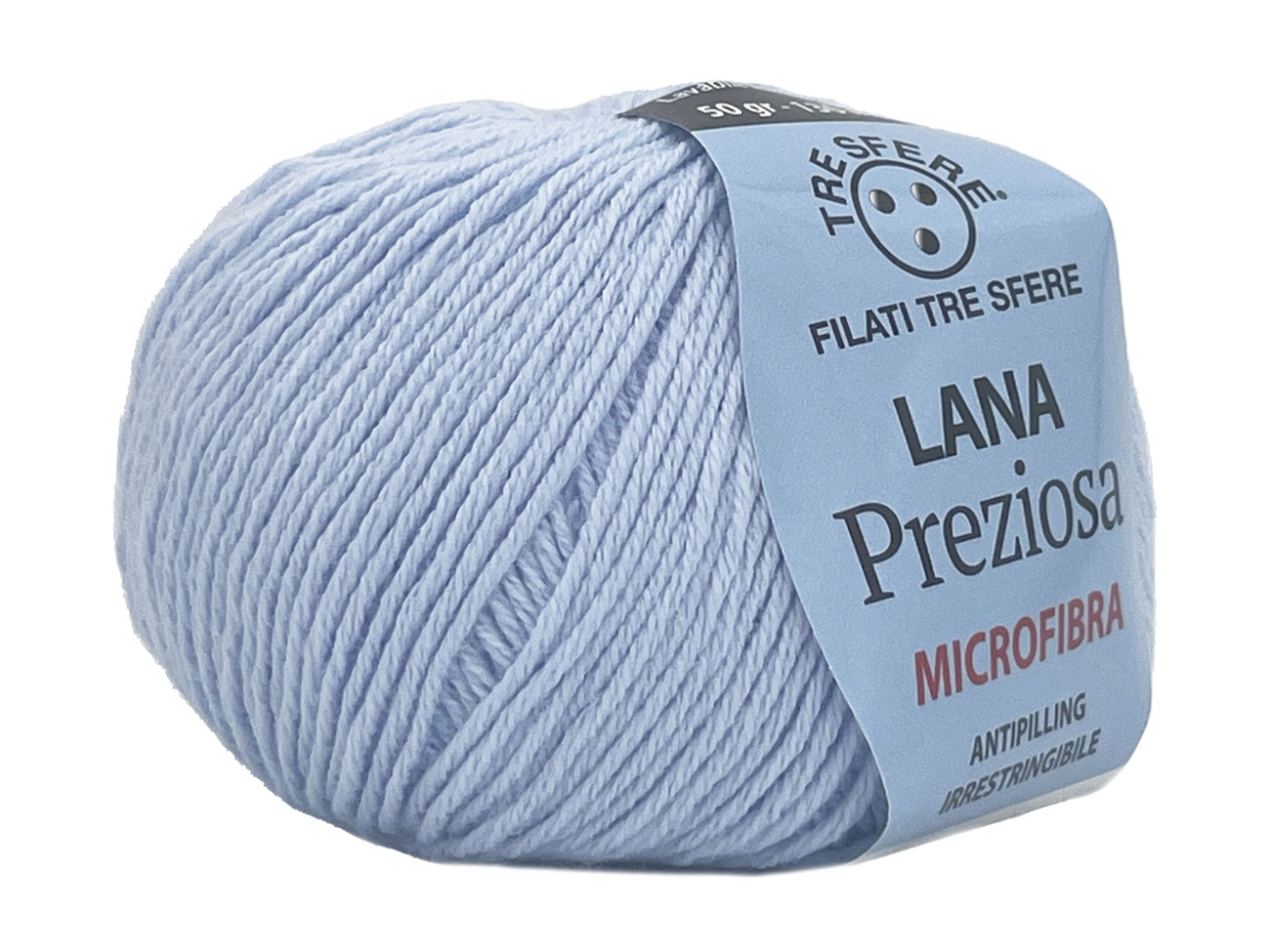 LANA PREZIOSA  100%  Acrilico Microfibra  50 grammi - Celeste