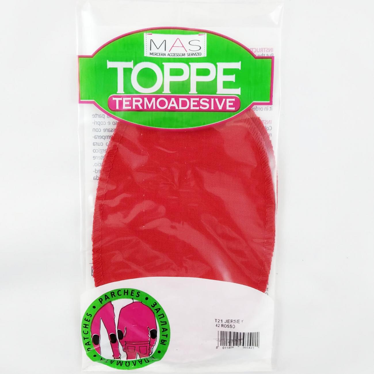 Toppe Termoadesive Multifibra - Rosso da Marbet Due - Toppe