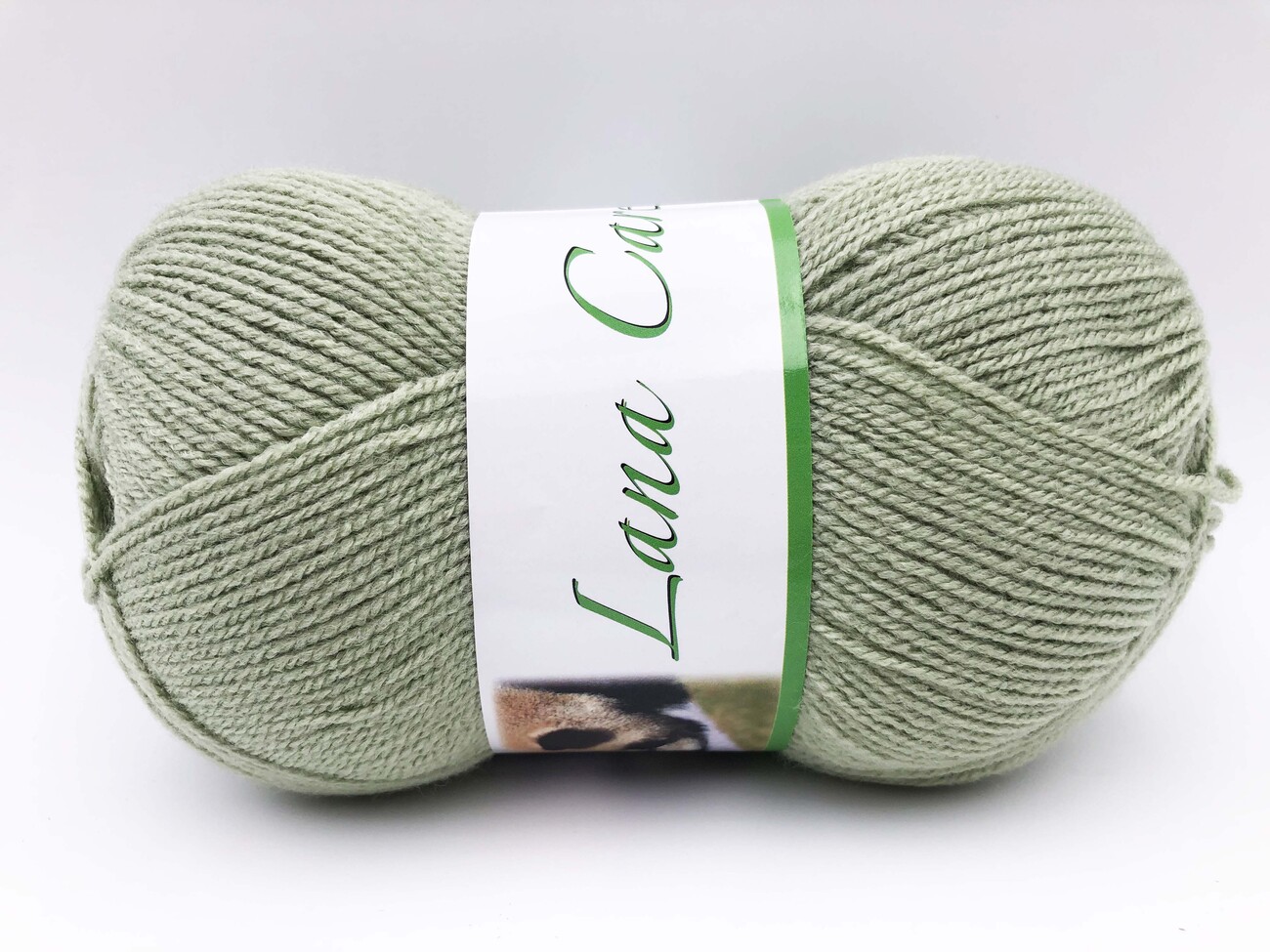 LANA CAREZZA 100% Acrilico da 100 grammi - verde salvia