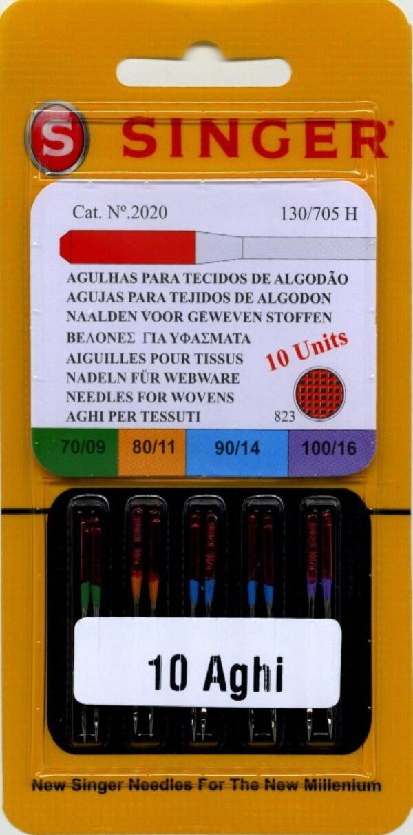 AGHI MACCHINA Singer Assortiti 10 pz