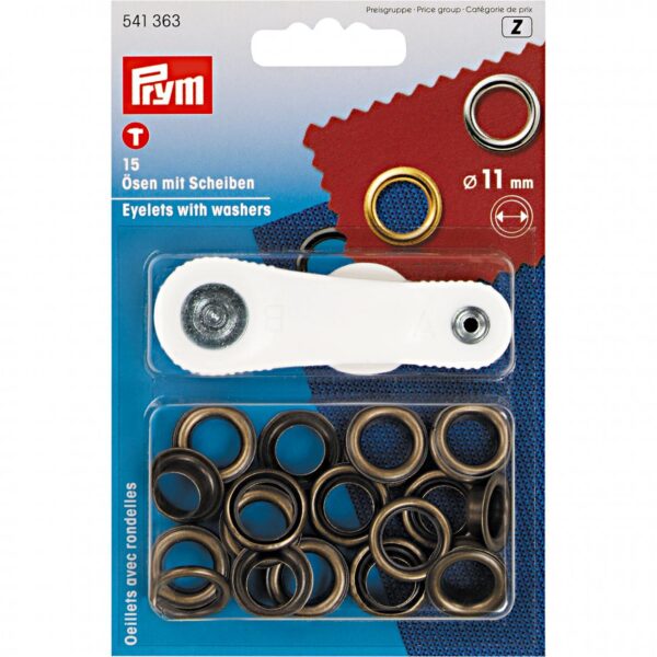 ANELLI a PRESSIONE PRYM 11 mm BRONZO