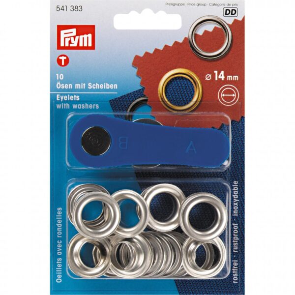 ANELLI a PRESSIONE PRYM 14 mm ARGENTO