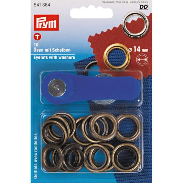 ANELLI a PRESSIONE PRYM 14 mm BRONZO