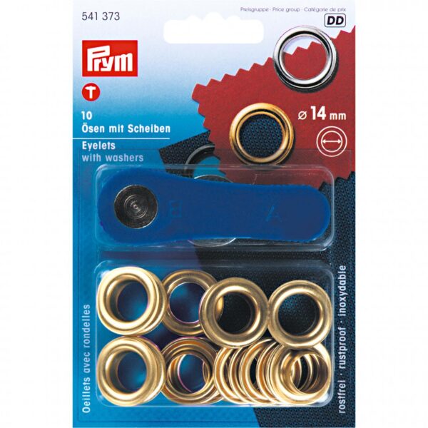 ANELLI a PRESSIONE PRYM 14 mm ORO
