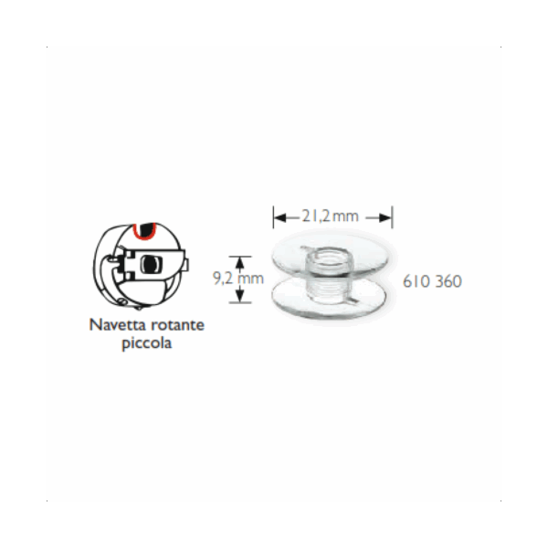 BOBINE MACCHINA PLASTICA prym p-610360 - immagine 2