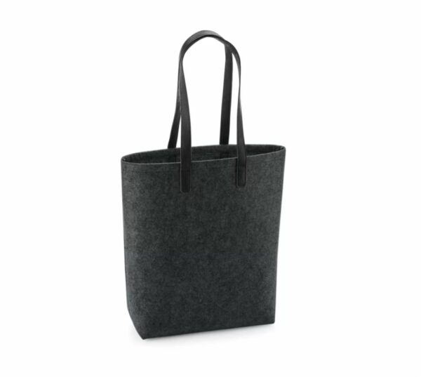 BORSA IN FELTRO Grigio Scuro con Manici da 70 cm effetto pelle