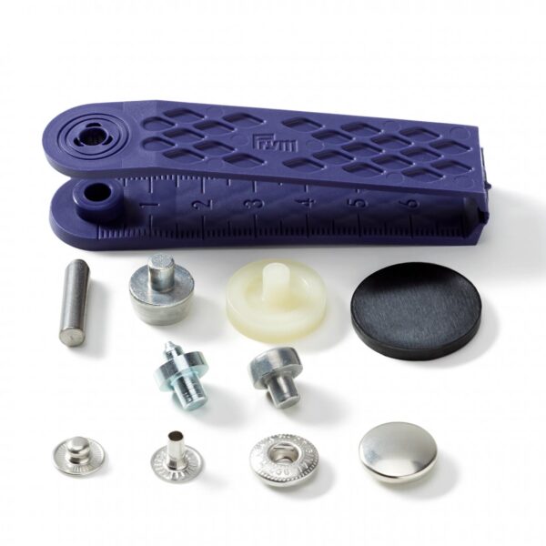 BOTTONI A PRESSIONE  "Anorak"  ARGENTO 15 mm - immagine 2