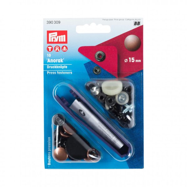 BOTTONI A PRESSIONE "Anorak" BRONZO 15 mm
