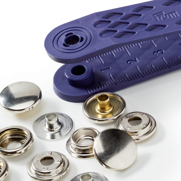 BOTTONI A PRESSIONE "Sport mini" ARGENTO 13 mm - immagine 2