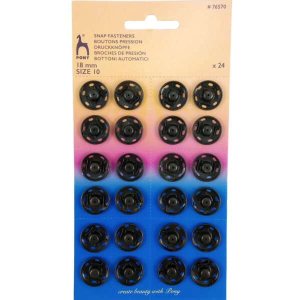 BOTTONI AUTOMATICI da cucire 18 mm - immagine 2