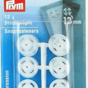 BOTTONI AUTOMATICI in plastica 13 mm BIANCO