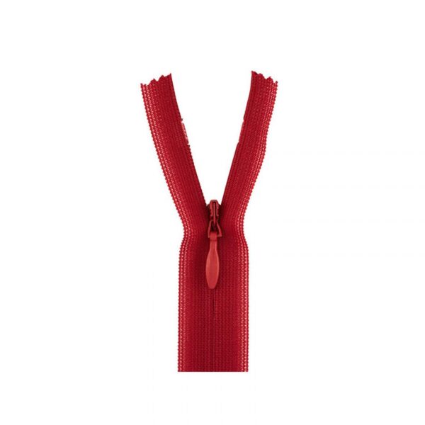 CERNIERA INVISIBILE- ROSSO SCURO