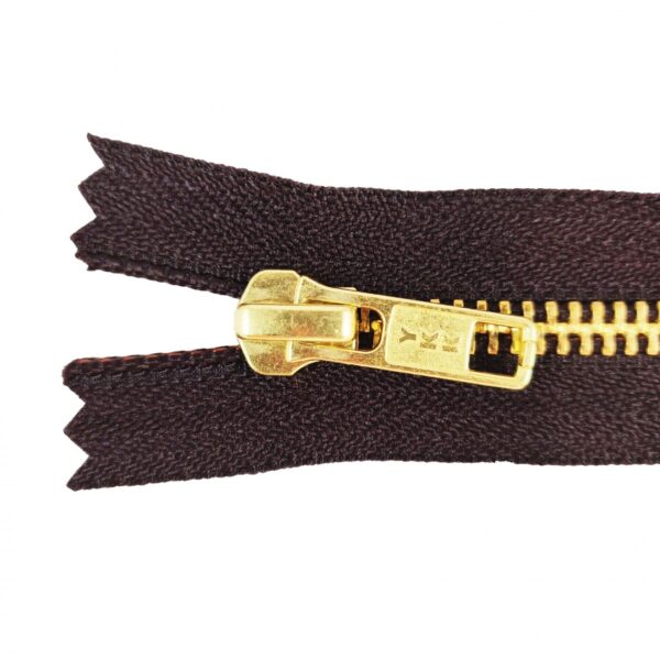 CERNIERE JEANS - MARRONE