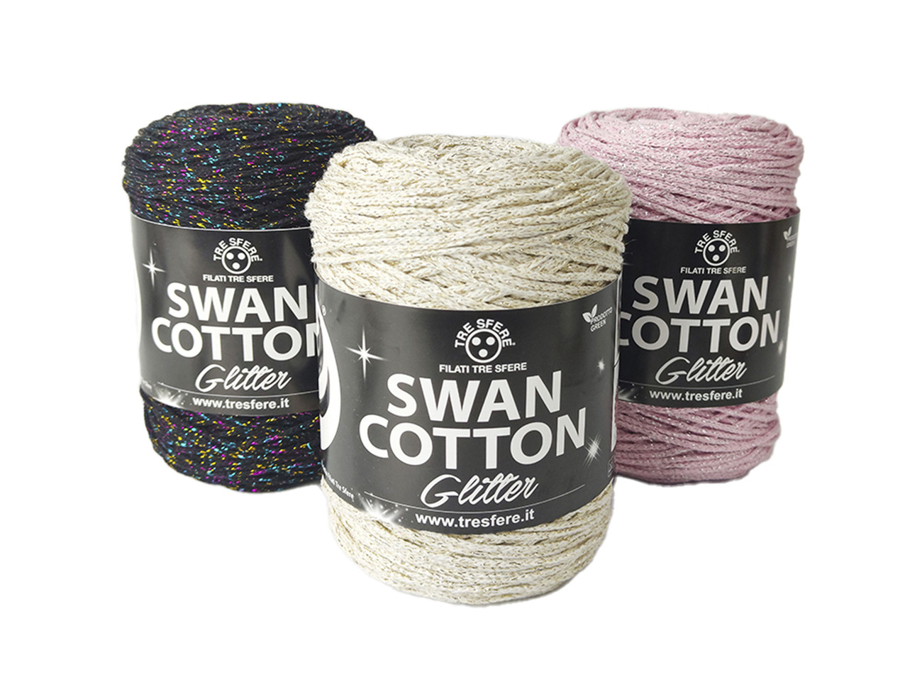 CORDINO SWAN COTTON GLITTER  250 grammi