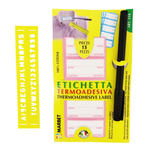 ETICHETTA TERMOADESIVA ROSA
